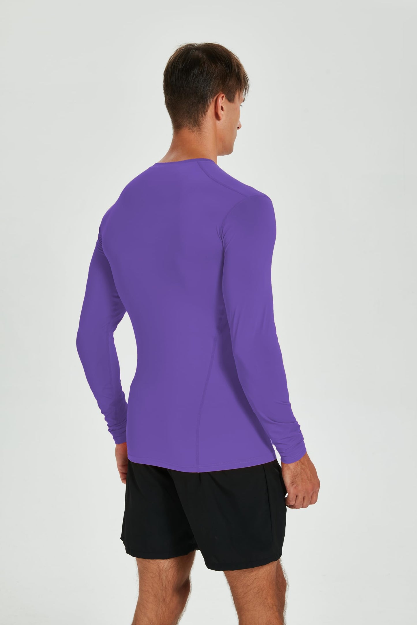 VF VFIT Men's Compression Shirt Long Sleeve Sports Fitness Running Breathable Quick Dry Gym Elastic Fitted Thermal Base Layer