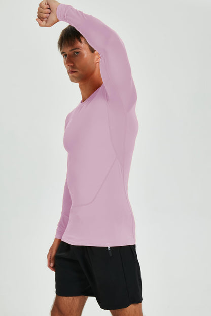 VF VFIT Men's Compression Shirt Long Sleeve Sports Fitness Running Breathable Quick Dry Gym Elastic Fitted Thermal Base Layer