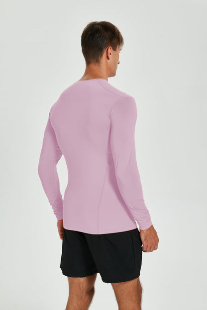 VF VFIT Men's Compression Shirt Long Sleeve Sports Fitness Running Breathable Quick Dry Gym Elastic Fitted Thermal Base Layer