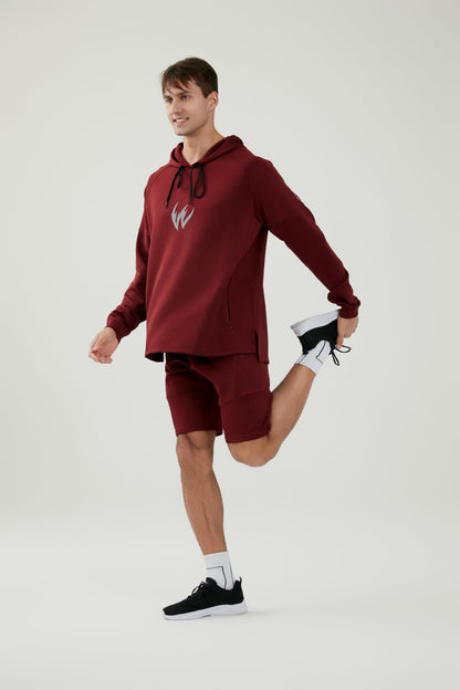 WORWE Sudadera Manga Larga con Capucha Hombre termica Secado rapido Gym Moda Deportiva Anti-UV Transpirable versión Suelto Oversize Nuevo Tejido de Alto Rendimiento