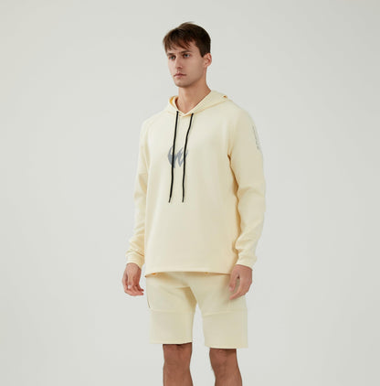 WORWE Sudadera Manga Larga con Capucha Hombre termica Secado rapido Gym Moda Deportiva Anti-UV Transpirable versión Suelto Oversize Nuevo Tejido de Alto Rendimiento