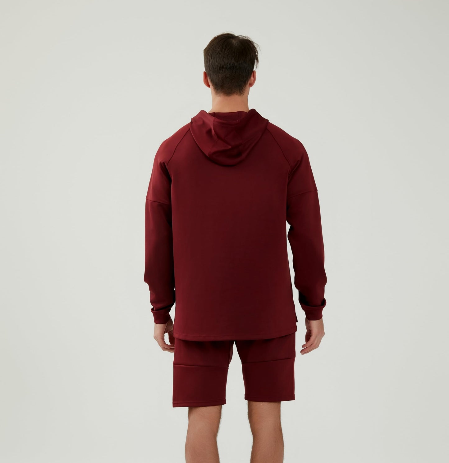 WORWE Sudadera Manga Larga con Capucha Hombre termica Secado rapido Gym Moda Deportiva Anti-UV Transpirable versión Suelto Oversize Nuevo Tejido de Alto Rendimiento
