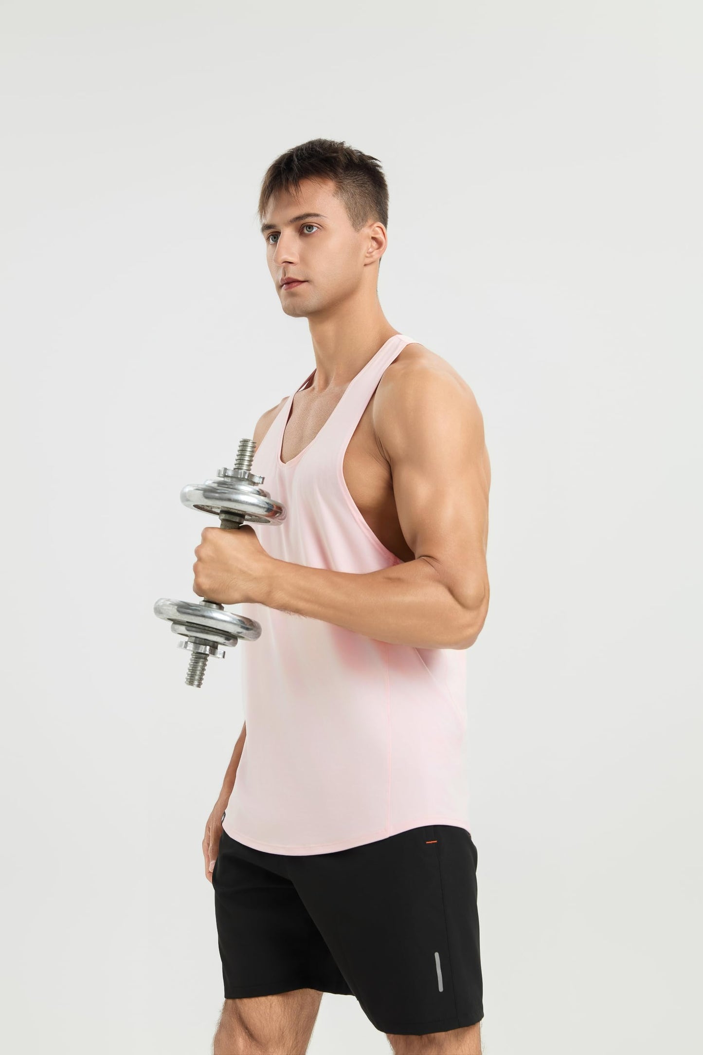 WORWE Camiseta de Tirante Hombre Vida Cotidiana sin Mangas Fashion Entrenamiento Gimnasio Running Tanspirable Secado rapido Deportiva Chaleco Antibacteriano y Desodorante