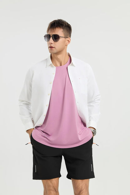 WORWE Camiseta sin Mangas Hombre Tirante Vida Cotidiana Fashion Entrenamiento Gimnasio Running Tanspirable Secado rapido Deportiva Chaleco Antibacteriano y Desodorante