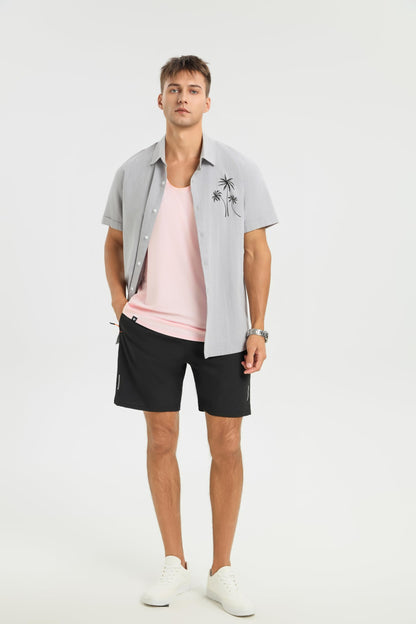 WORWE Camiseta de Tirante Hombre Vida Cotidiana sin Mangas Fashion Entrenamiento Gimnasio Running Tanspirable Secado rapido Deportiva Chaleco Antibacteriano y Desodorante