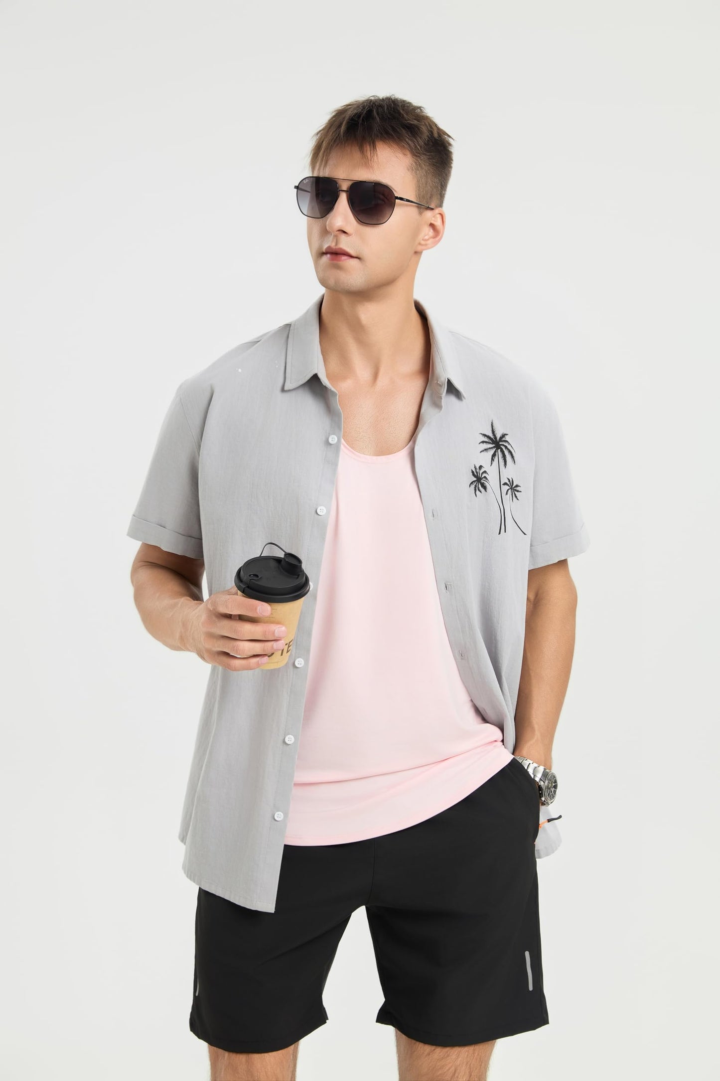 WORWE Camiseta de Tirante Hombre Vida Cotidiana sin Mangas Fashion Entrenamiento Gimnasio Running Tanspirable Secado rapido Deportiva Chaleco Antibacteriano y Desodorante