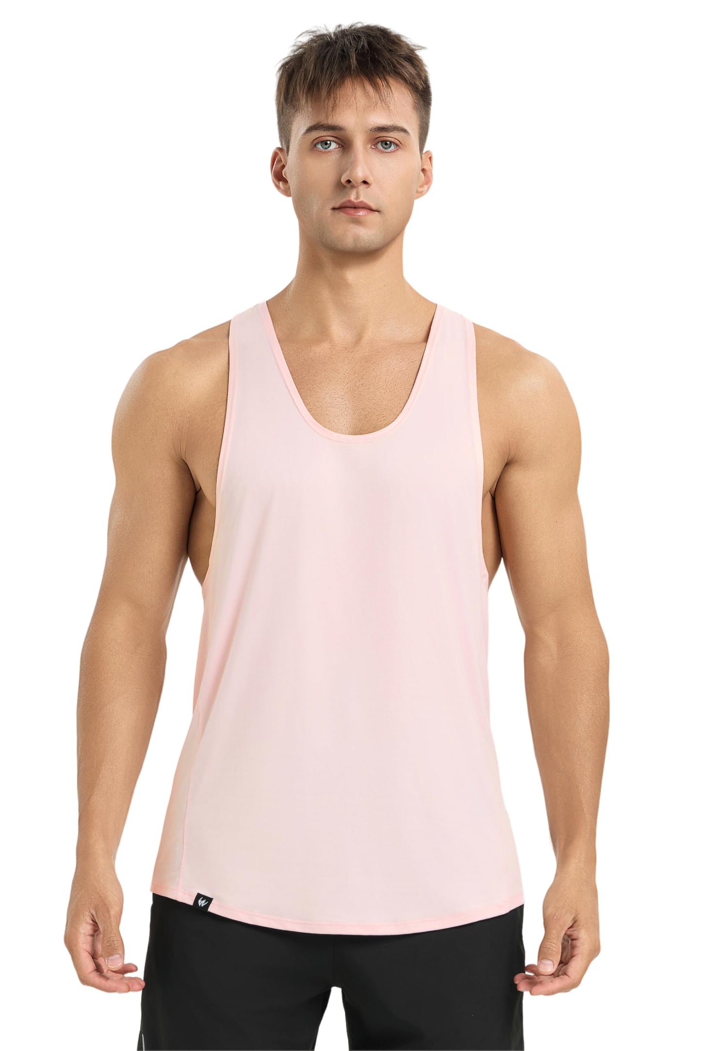 WORWE Camiseta de Tirante Hombre Vida Cotidiana sin Mangas Fashion Entrenamiento Gimnasio Running Tanspirable Secado rapido Deportiva Chaleco Antibacteriano y Desodorante