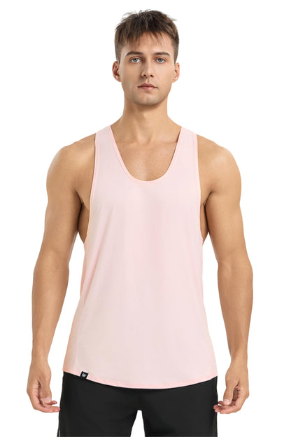 WORWE Camiseta de Tirante Hombre Vida Cotidiana sin Mangas Fashion Entrenamiento Gimnasio Running Tanspirable Secado rapido Deportiva Chaleco Antibacteriano y Desodorante